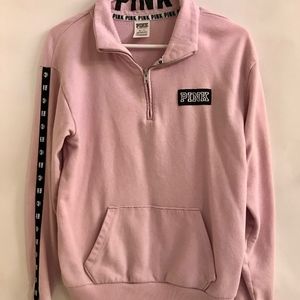Victoria Secret PINK front half zip sweater